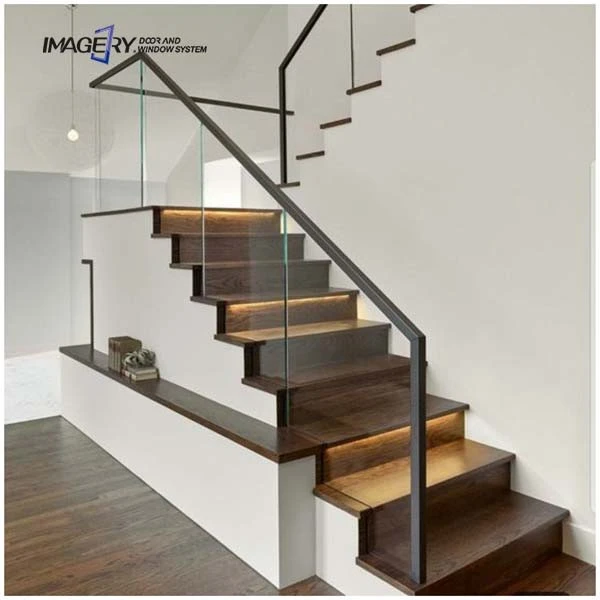 Aluminum Stair Glass Railing
